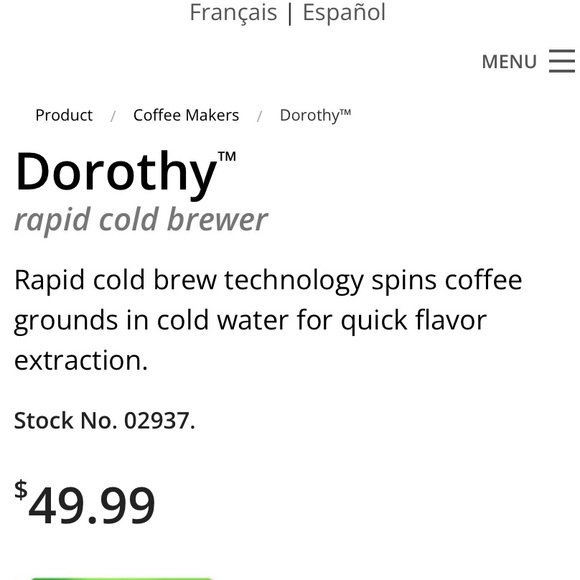 New In Box Presto Dorothy Rapid Cold Brewer - Picture 3 of 5